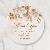 Boho Floral Brautparty Geschenkanhänger (Vorderseite)