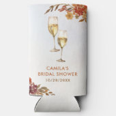 Boho Floral Brautparty Selters Dosenkühler (Rückseite)