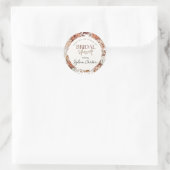 Boho Floral Brautparty Vielen Dank Runder Aufkleber (Tasche)