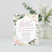 Boho Floral Bridal Brunch Bridal Dusche Einladung (Stehend Vorderseite)