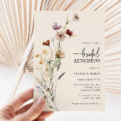 Boho Floral Bridal Luncheon Einladung