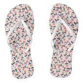 Boho Floral Bud Pattern Badesandalen (Fußbett)