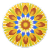 Boho Floral Burst Keramikknauf (Vorderseite)