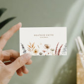 Boho Floral Business Card Visitenkarte