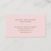 Boho Floral Business Card Visitenkarte (Rückseite)