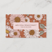 Boho Floral Business Card Visitenkarte (Vorderseite)