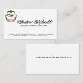 Boho Floral Business Cards - Minimalistisch & einz Visitenkarte (Vorne/Hinten)