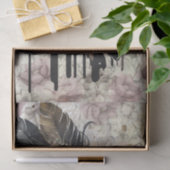 Boho Floral Cat Watercolor Seidenpapier (Geschenk)