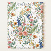 Boho Floral Celestial Moon  & Snakes Botanical Planer (Rückseite)