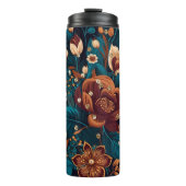 Boho Floral Chic Klasse Thermal Tumbler Thermosbecher (Vorderseite)