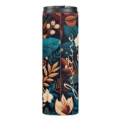 Boho Floral Chic Klasse Thermal Tumbler Thermosbecher (Rückseite)