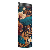 Boho Floral Chic Klasse Thermal Tumbler Thermosbecher (Nach rechts gedreht)