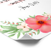 Boho Floral Christlich Bible Verse John 12:45 Poster (Ecke)