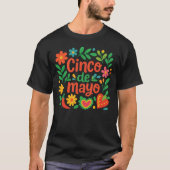 Boho Floral Cinco de Mayo T-Shirt (Vorderseite)
