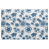 Boho Floral Classic Blue Stoff (Fat Quarter (45,7 x 55,9 cm))