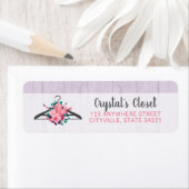 Boho Floral Clothes Hanger Boutique Rücksendeadres (Insitu)