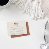 Boho Floral Coffee Brautparty Rezept Begleitkarte