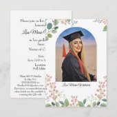 Boho Floral College Graduation Party  (Vorne/Hinten)
