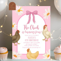 Boho Floral Coquette Chicken Girl Birthday