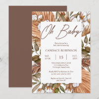 Boho Floral Cotton | Getrocknete Gräser Kinderdusc
