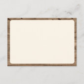 Boho Floral Cow Skull Western Wedding Details Begleitkarte (Rückseite)