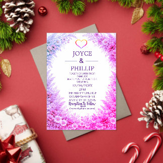 Boho Floral Custom Wedding Invites Cards Acryleinladungen
