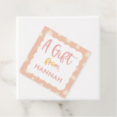 Boho Floral Daisy Birthday Gift Geschenkanhänger (Beispiel)