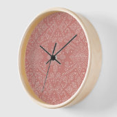 Boho Floral Damask Bar Settecentesimo Uhr (Winkel)