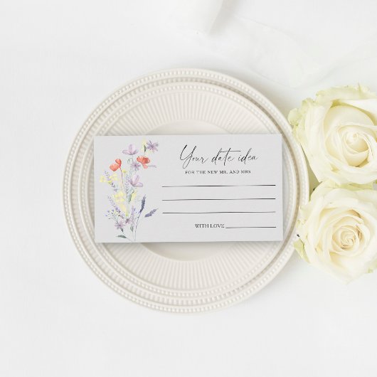 Boho Floral Datum Ideen Nacht \ Datum jar Begleitkarte