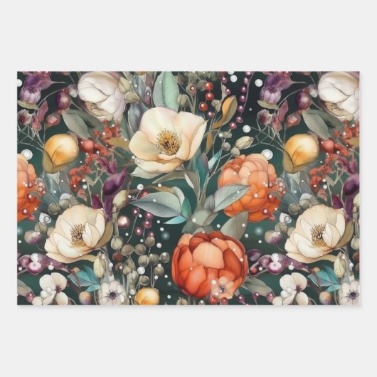 BOHO FLORAL DECOUPAGE DEKORATIVE PAPIER (Vorderseite 3)