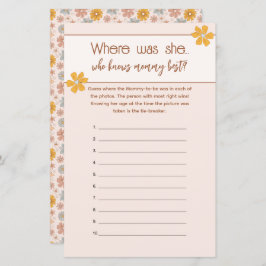 Boho Floral, der Mommy Best Picture Game kennt