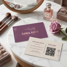 Boho Floral Design Visagist QR