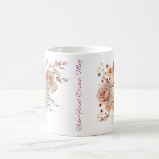 Boho Floral Dream Tasse - Sippen im Stil (Mittel)