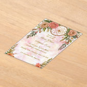 Boho Floral Dreamcatcher Einladung zur Hochzeit (Ablage )