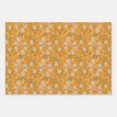 Boho Floral Earth Tones Botanisches Brautparty Geschenkpapier Set (Vorderseite 3)