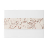 Boho Floral Einladungsbanderole (Rückseitenbeispiel)