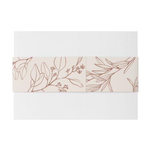 Boho Floral Einladungsbanderole (Rückseitenbeispiel)