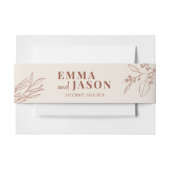 Boho Floral Einladungsbanderole (Vorderseite Beispiel)