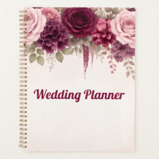 Boho Floral Elegant Wedding  Planer