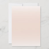 Boho Floral Elephant Baby Shower Einladung (Rückseite)