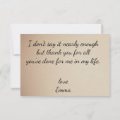 Boho Floral Ephemera photo Dankeskarte (Rückseite)