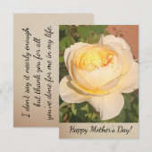 Boho Floral Ephemera photo Dankeskarte (Vorne/Hinten)