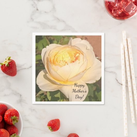 Boho Floral Ephemera photo Serviette (Beispiel)