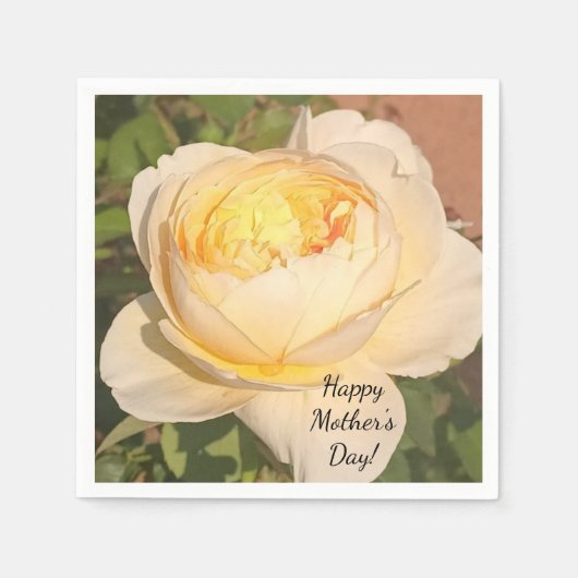 Boho Floral Ephemera photo Serviette (Vorderseite)