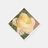 Boho Floral Ephemera photo Serviette (Ecke)