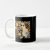 Boho Floral Fall Ghost Erntedank Herbst Vibes H Kaffeetasse (Links)