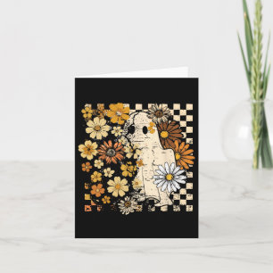Boho Floral Fall Ghost Erntedank Herbst Vibes H Karte