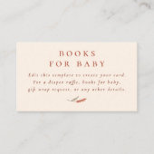 Boho Floral Fall Watercolor Babydusche Begleitkarte (Vorderseite)