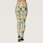 Boho Floral Fantasy Leggings (Rückseite)
