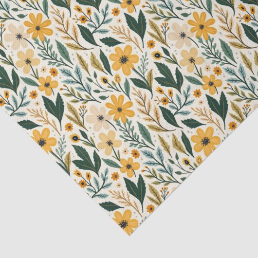 Boho Floral Fantasy Seidenpapier (Detail)